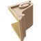 Ekena Millwork 8"W x 8"D x 8"H Wide Scroll Rough Cedar Woodgrain TimberThane Corbel, Primed Tan CORUR08X08X08SCRRCPR - alternate 3